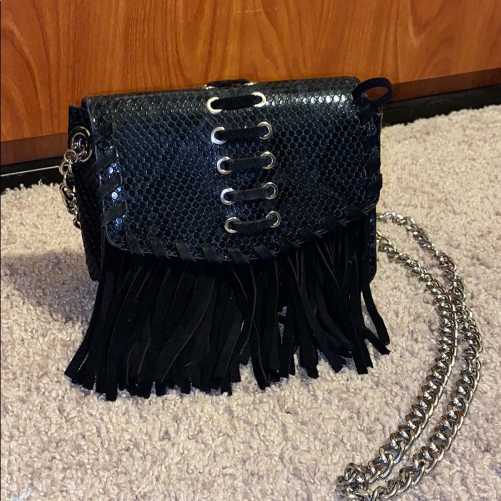 Zara black crossbody purse